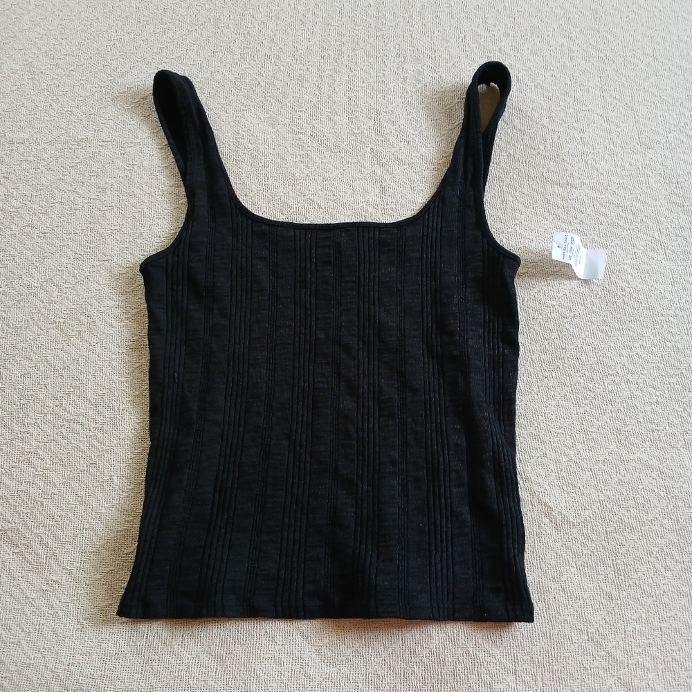 aeo ♡ tank top black american eagle medium 3726